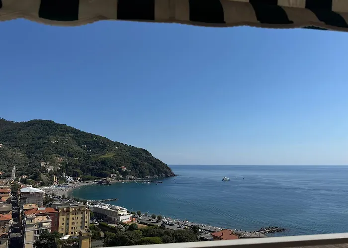 Vintage Ocean View With Fast Wi-fi And Elevator To Town Daire Levanto